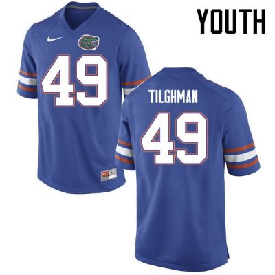 Youth Florida Gators #49 Jacob Tilghman NCAA Nike Blue Authentic Stitched College Football Jersey MMS8662ZR